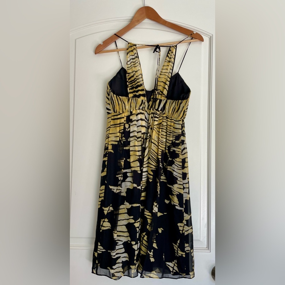 BCBG Yellow Zebra Print Cocktail Dress - Picture 3 of 7